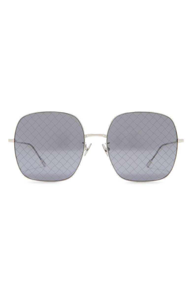 Bottega Veneta 58mm Square Sunglasses, Main, color,