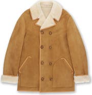 Fortela Lemans Double-Breasted Shearling Coat