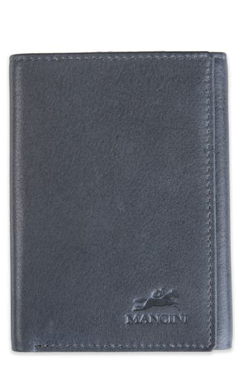 Mancini Rfid Trifold Wallet In Gray