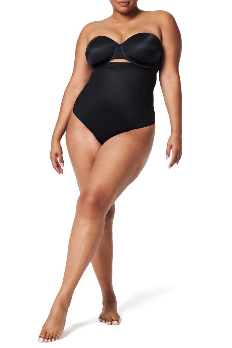SPANXshape™ Invisible High Waist Thong, Alternate, color, VERY BLACK