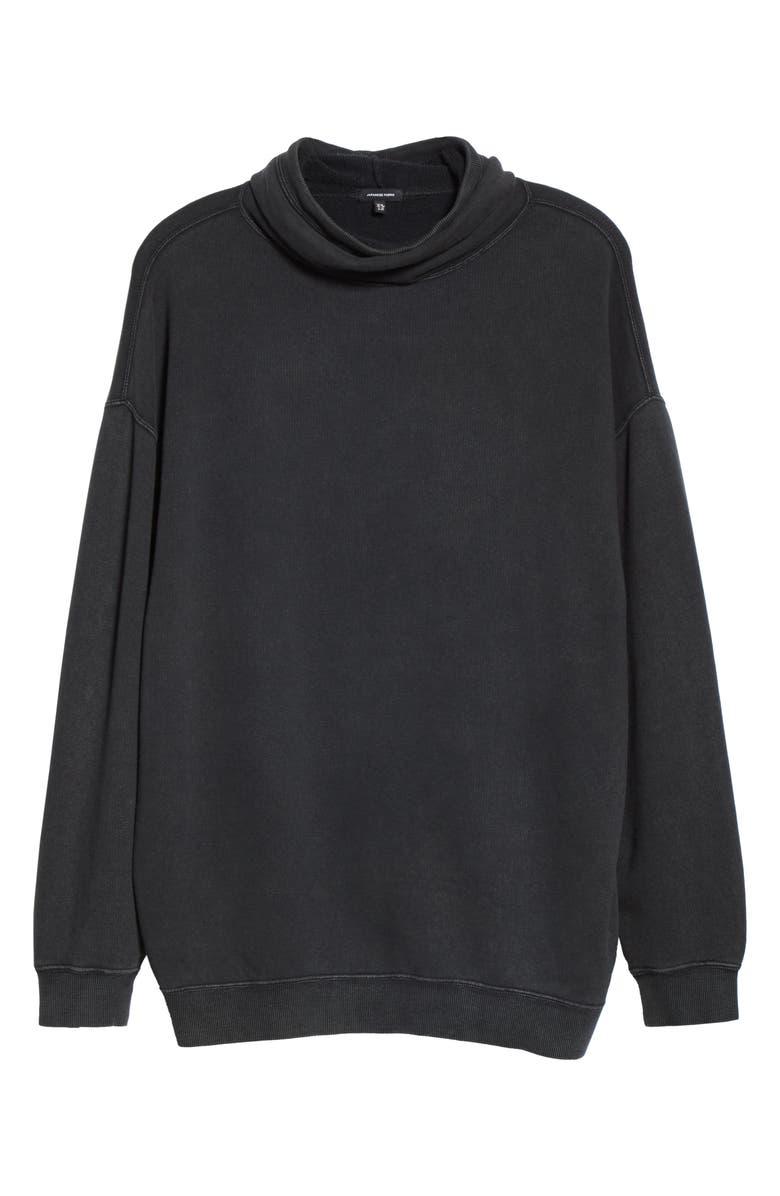 R13 MaskUp Face Mask French Terry Sweatshirt, Alternate, color,