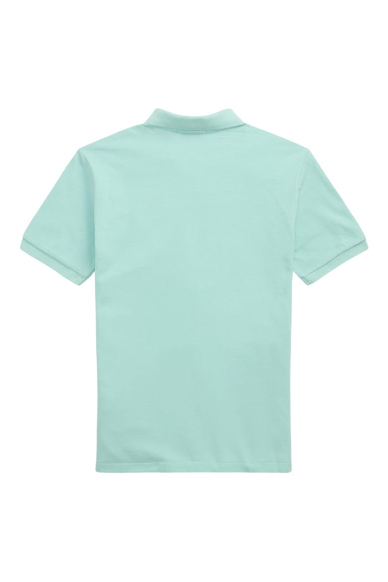 Kids' Solid Cotton Piqué Knit Polo, Alternate, color, BLUE