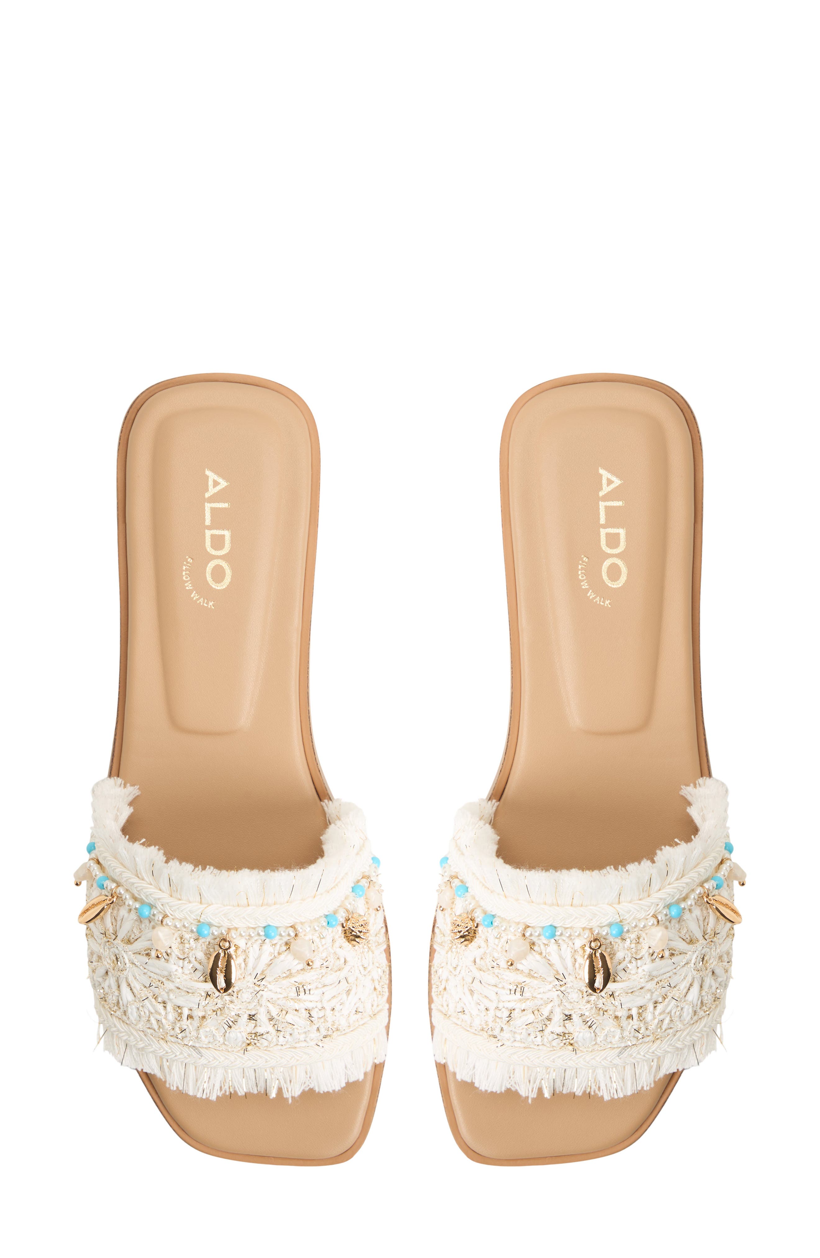 ALDO Aurana Embellished Slide Sandal, Alternate, color, 