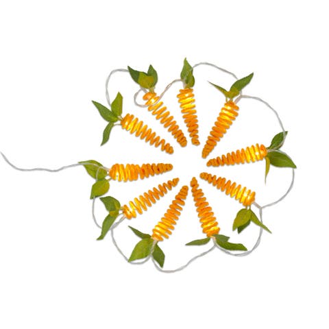 Carrot String Lights LED Indoor Home Decor With Timer
