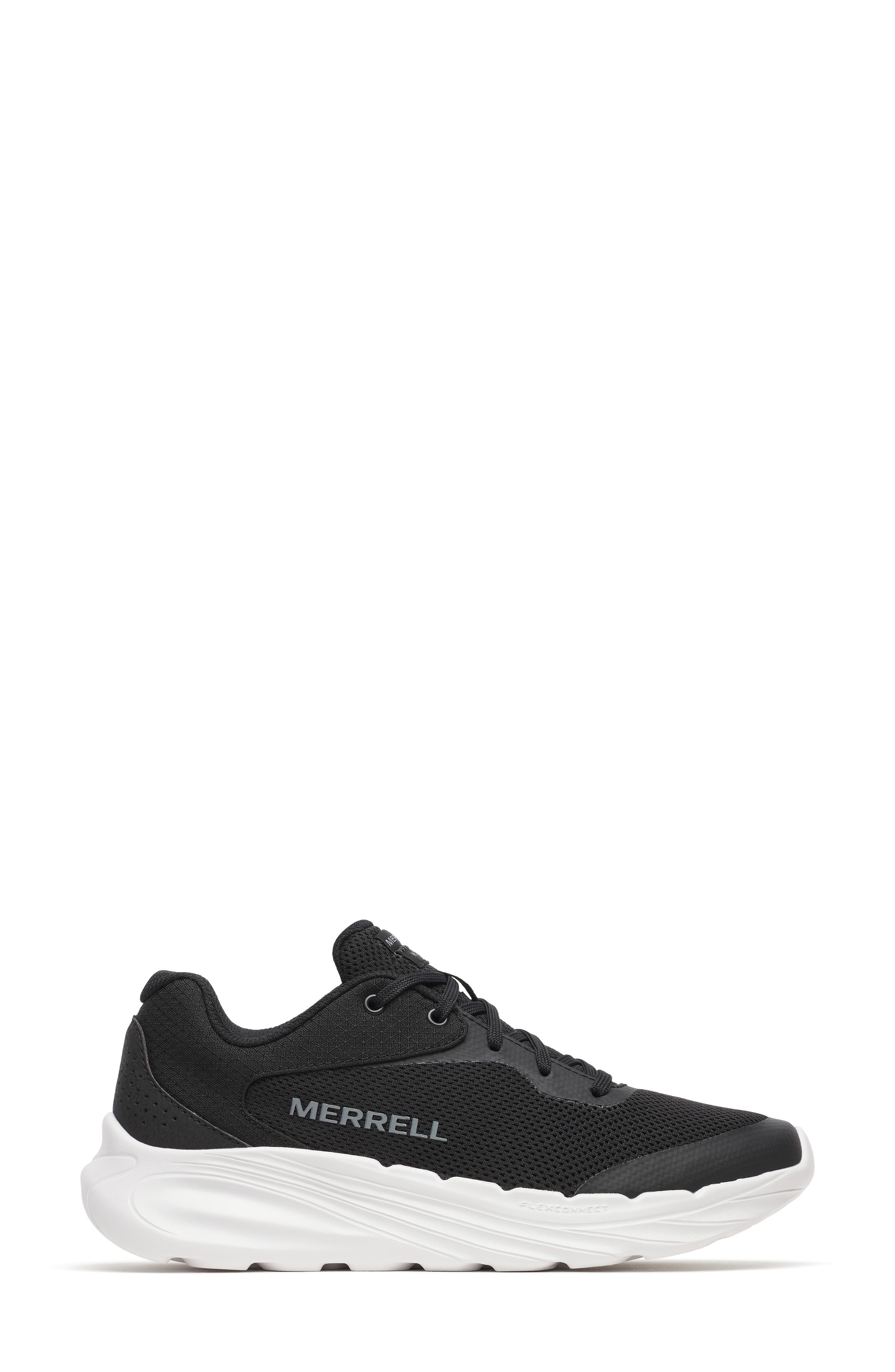 Merrell Morphaxis Trail Running Shoe, Alternate, color, Black/ White