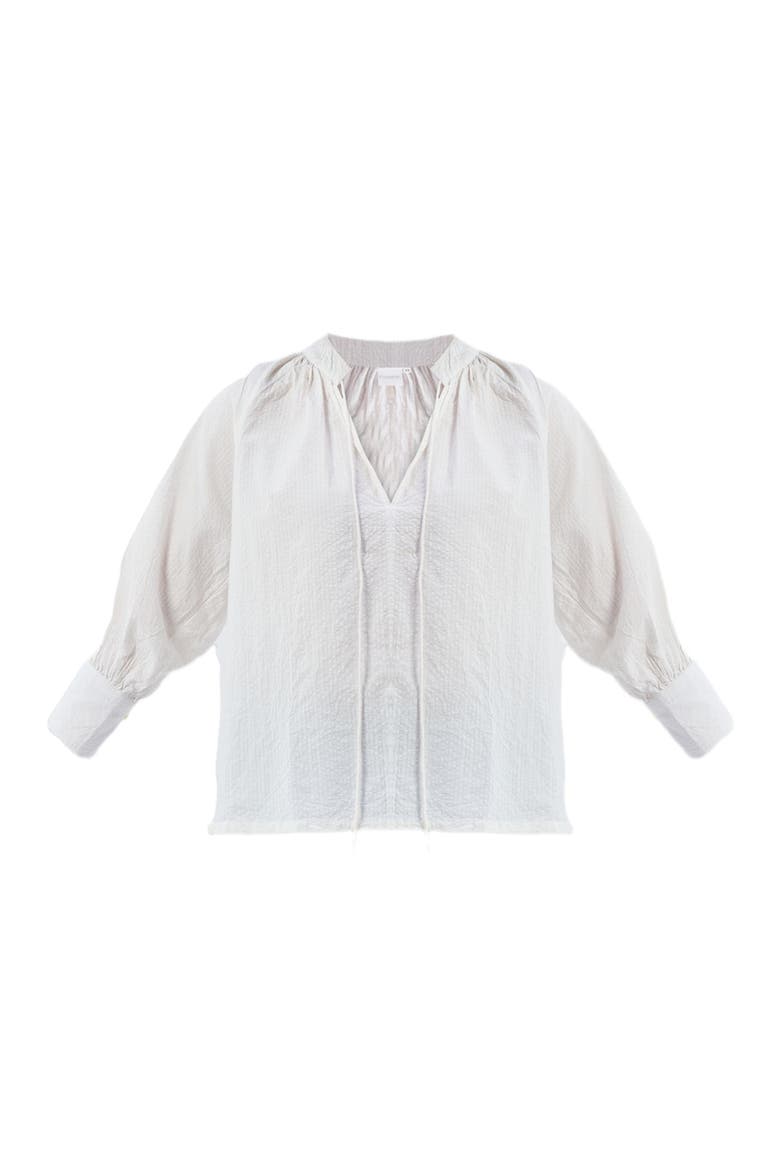 Relaxed Fit Top with Front-tie, Alternate, color, Striped Horizon