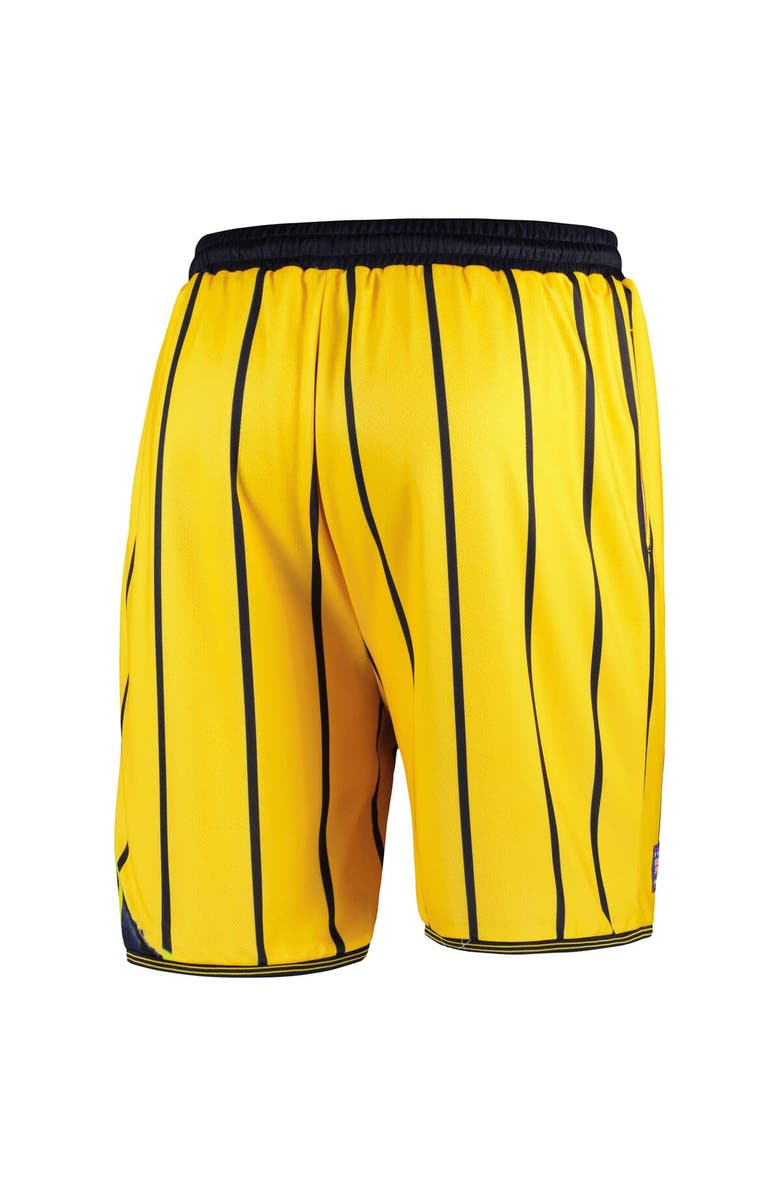 NBA X KIDSUPER Unisex NBA & KidSuper Studios by Fanatics Gold Indiana Pacers Hometown Shorts, Alternate, color, Yellow
