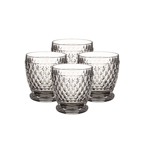 Villeroy & Boch Boston Set Of 4 Double Old Fashioned Glasses In Clear