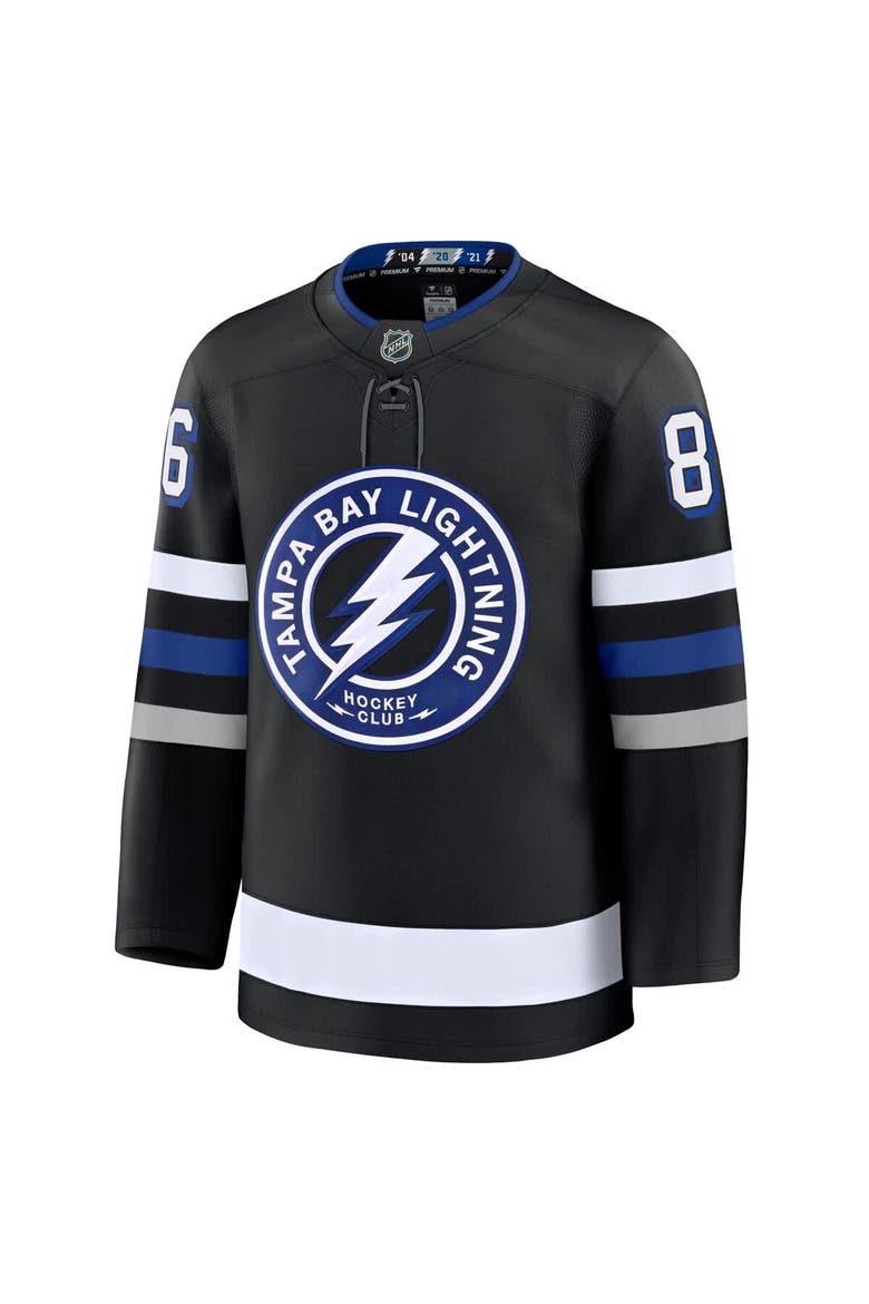 Men's Fanatics Nikita Kucherov Black Tampa Bay Lightning Alternate Premium Jersey, Alternate, color, Black
