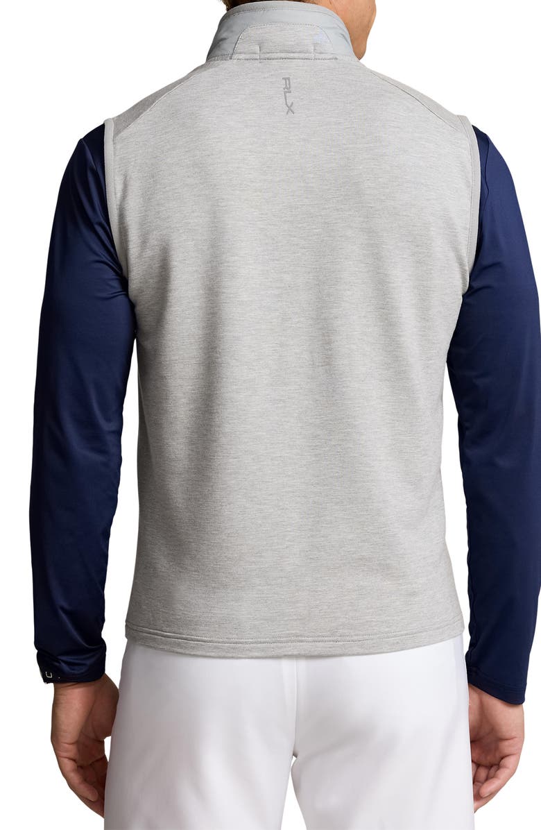 Polo Ralph Lauren Performance Quilted Mixed Media Vest, Alternate, color, Andover Heather