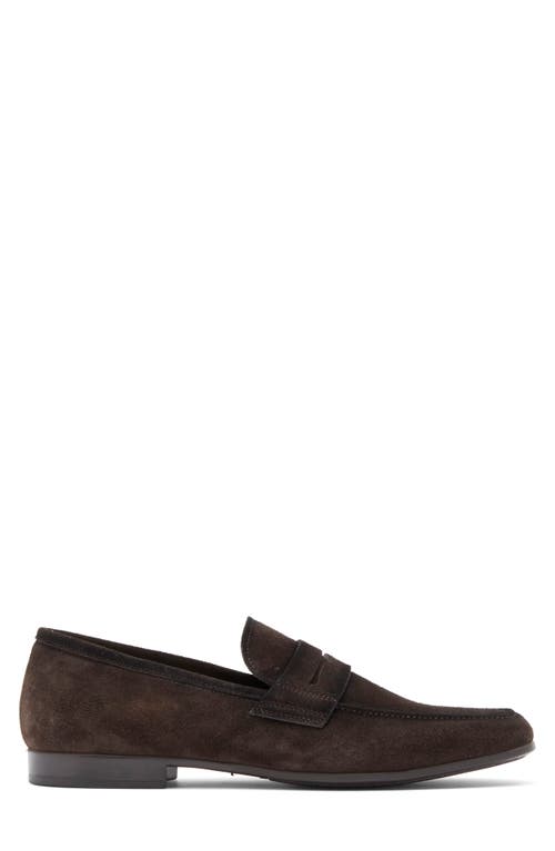 To Boot New York Men's Ronny Apron Toe Penny Loafers In Camoscio Ebano