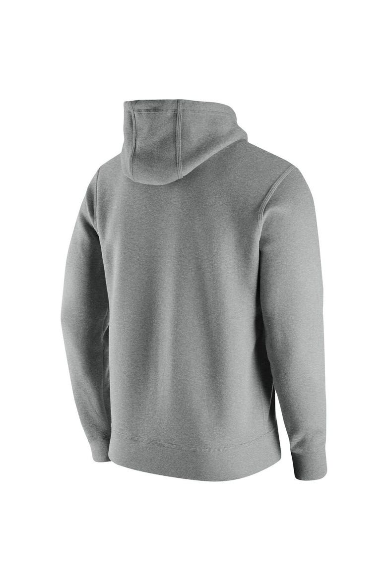 Men's Nike Heathered Gray Virginia Tech Hokies Vintage School Logo Pullover Hoodie, Alternate, color, Heather Gray