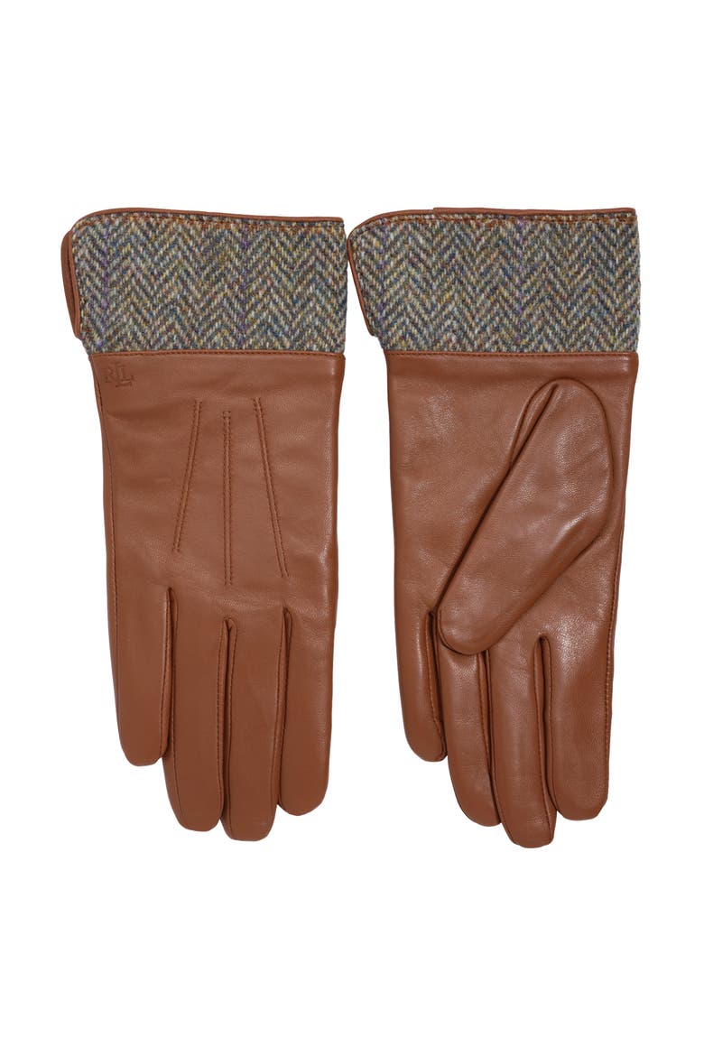 Menswear Hybrid Glove, Alternate, color, Cuoio