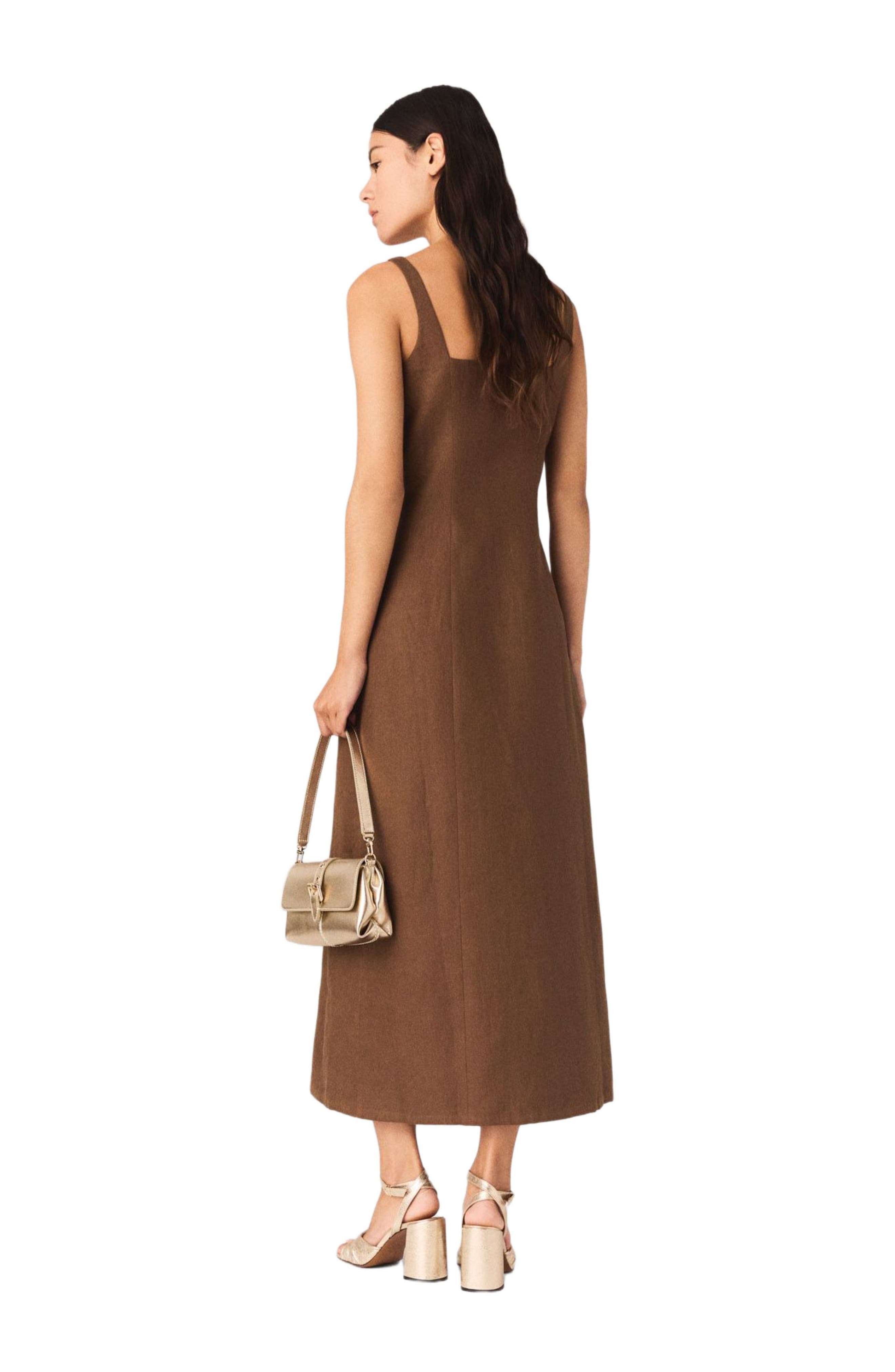 Linen blend maxi dress - image 2