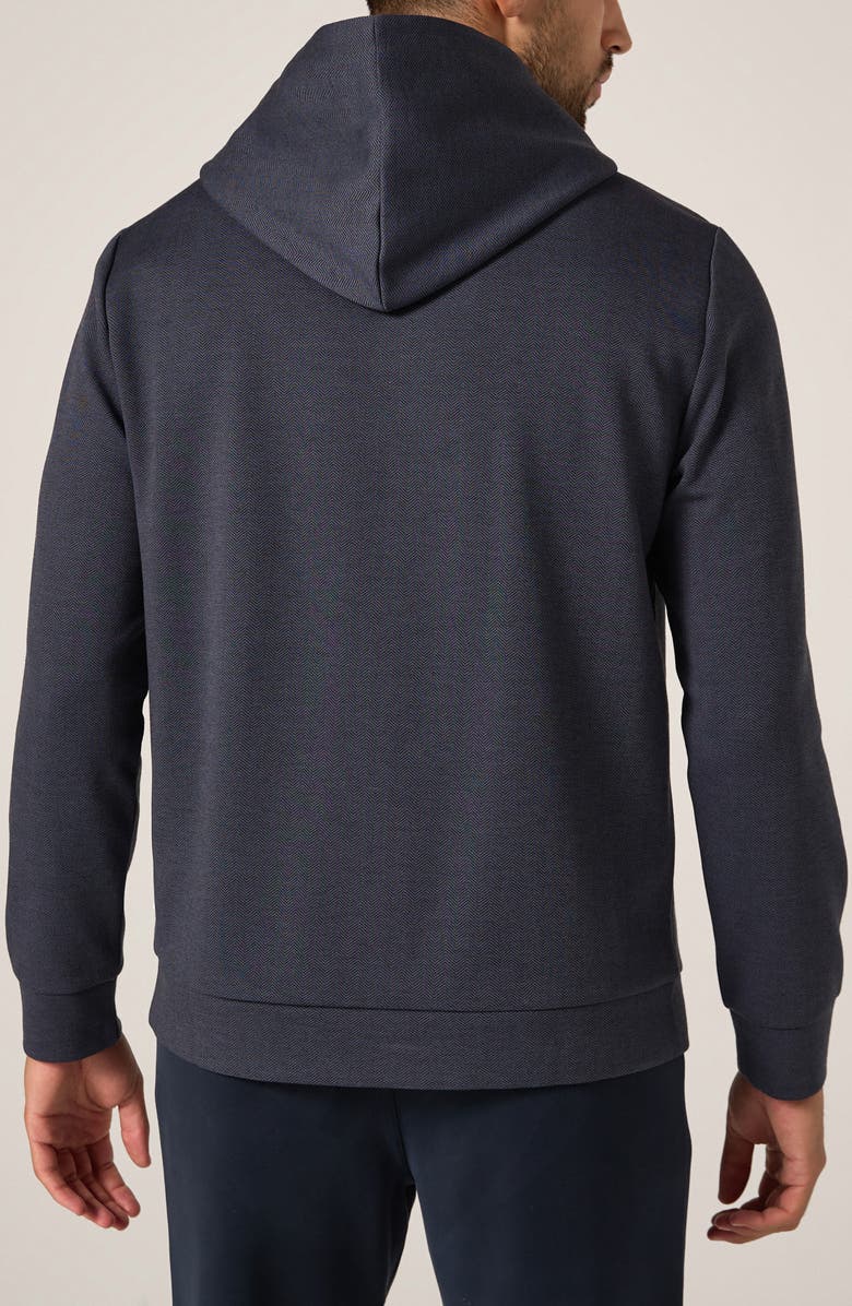 7 Diamonds Roarke Herringbone Hoodie, Alternate, color, Navy