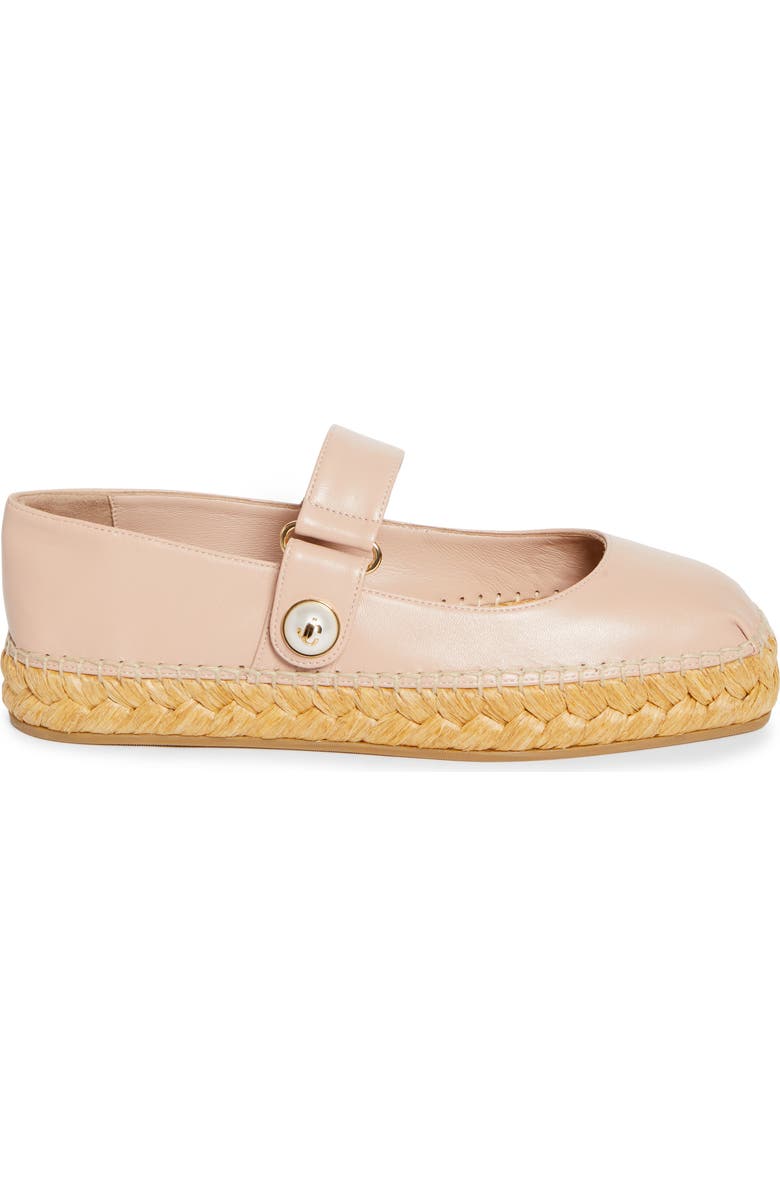 Jimmy Choo Fayence Espadrille Mary Jane Flat, Alternate, color, Macaron