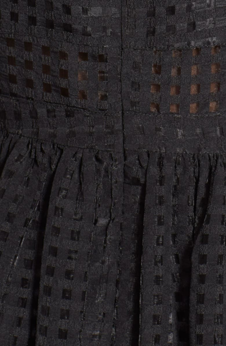 Elizabeth and James 'Heidi' Check Jacquard Fit & Flare Dress, Alternate, color, 