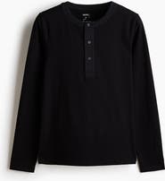 H&M Four-Way Stretch Regular-Fit Henley Top