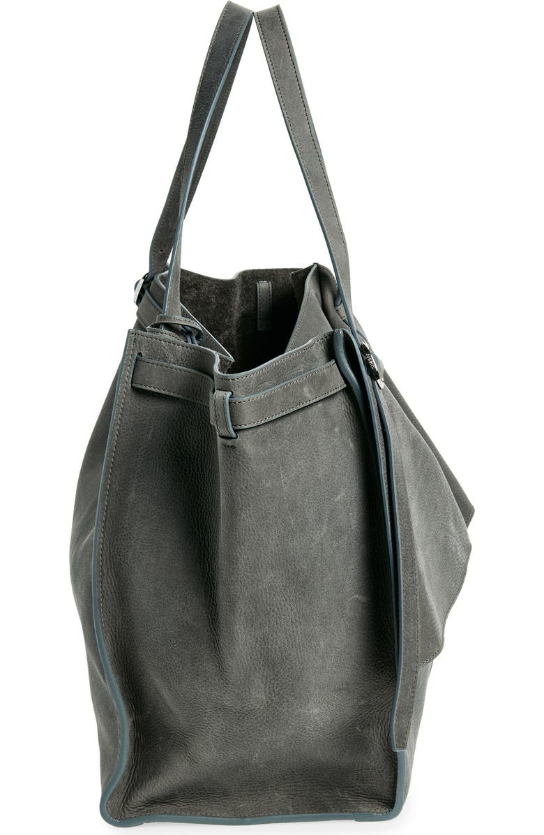 Coperni Cabas Belted Leather Shoulder Bag, Alternate, color,