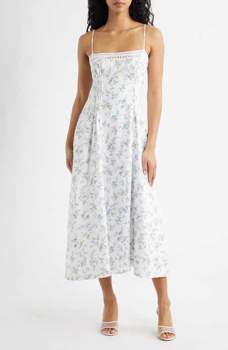Pomona Sleeveless Linen Midi Dress