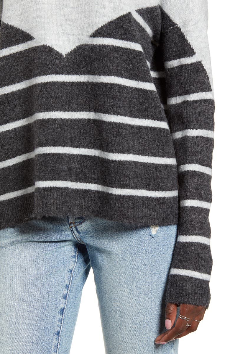 VERO MODA Colorblock Stripe Sweater, Alternate, color, 