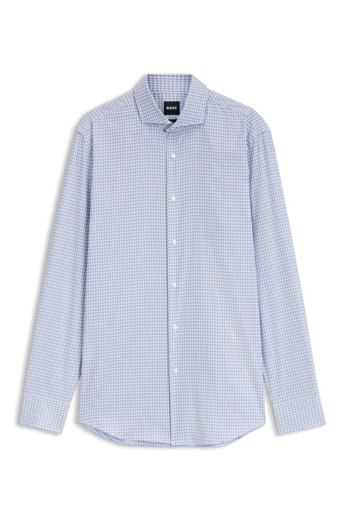 Hank Slim Fit Stretch Check Shirt