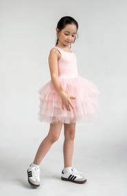 Mini Celebrities Roses Sleeveless Fluffy Tutu Dress