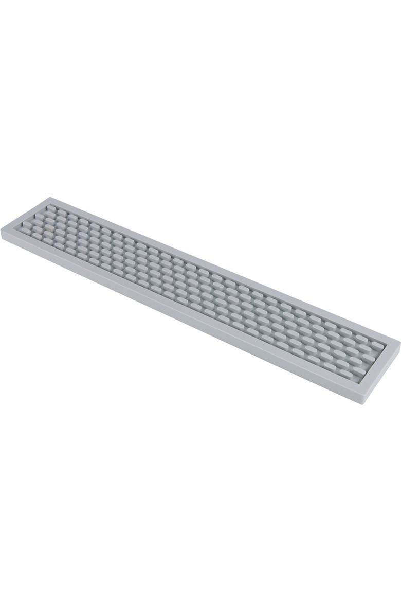 Grey Silicone Bar Mat, 3.25x18", Main, color, Grey