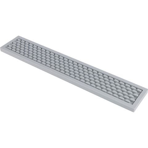 Grey Silicone Bar Mat, 3.25x18"