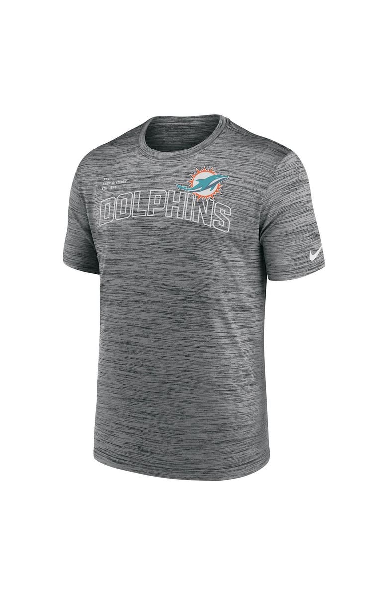 Nike Men's Nike Anthracite Miami Dolphins Velocity Arch Performance T-Shirt, Alternate, color, Anthracite