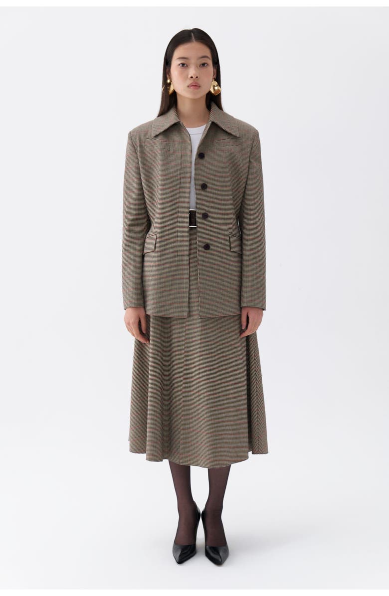 Nocturne Plaid Padded Shoulder Jacket, Alternate, color,