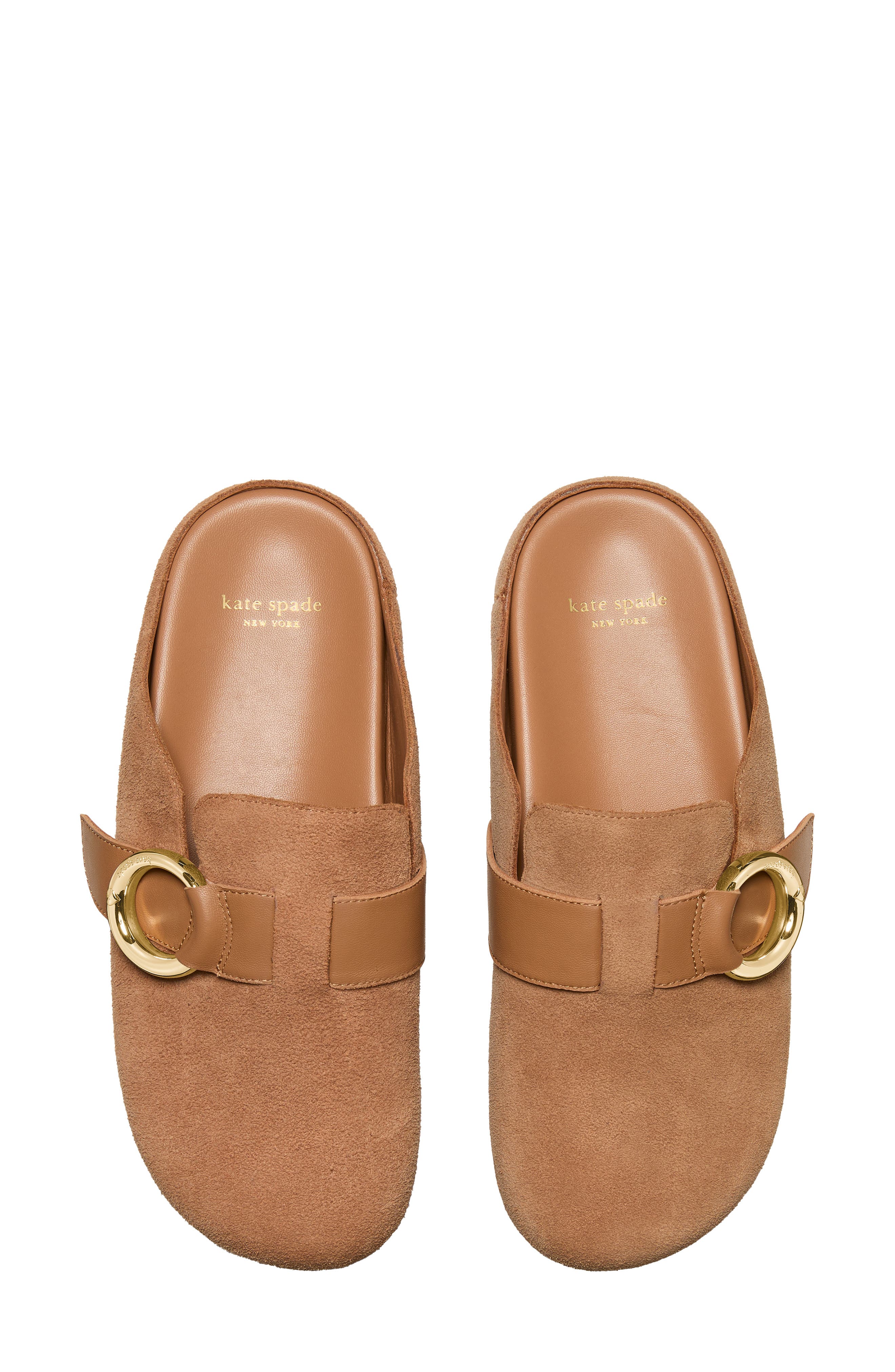 Kate Spade New York halo suede clog, Alternate, color, Bungalow