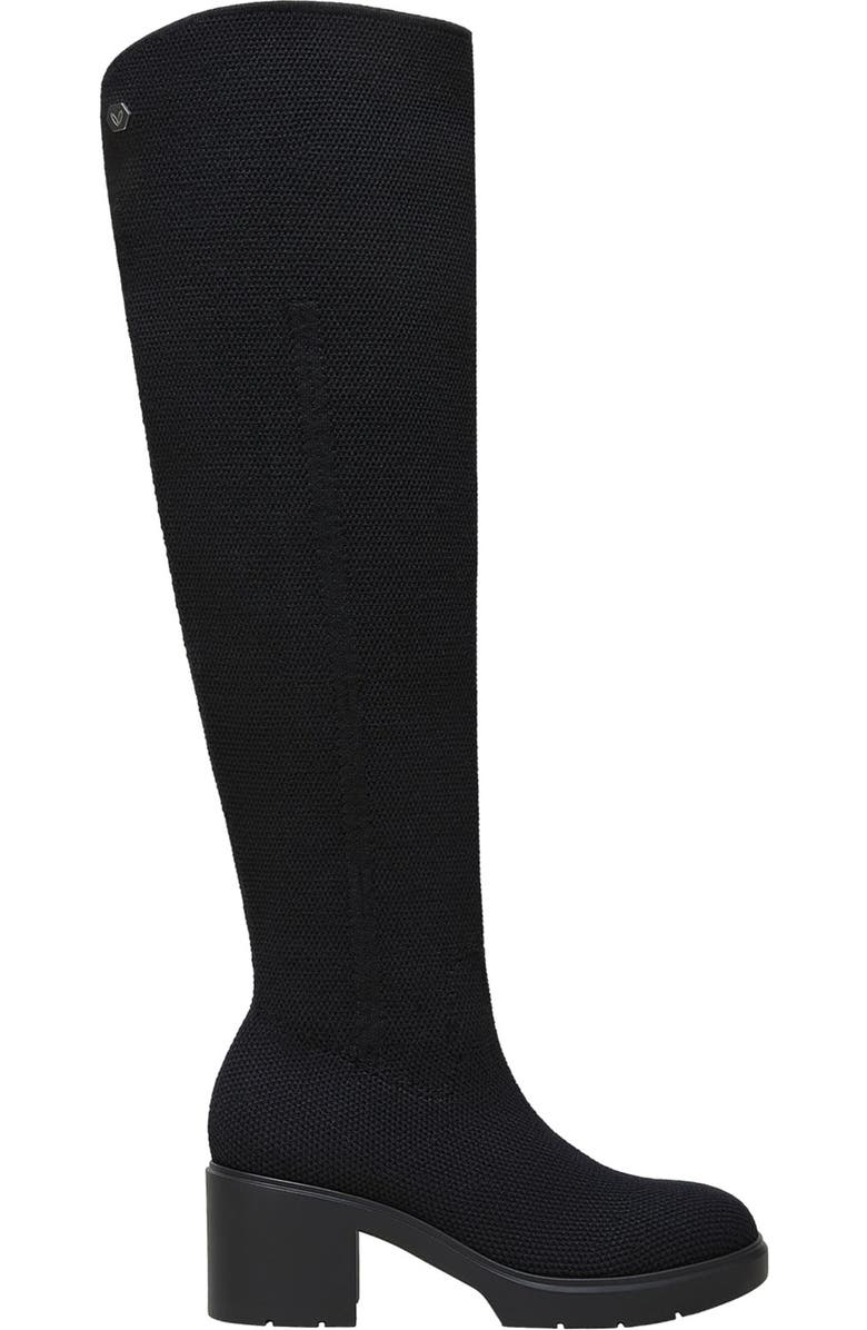 VIVAIA Fold-Over Square-Toe Knee-High Boots, Alternate, color, Black