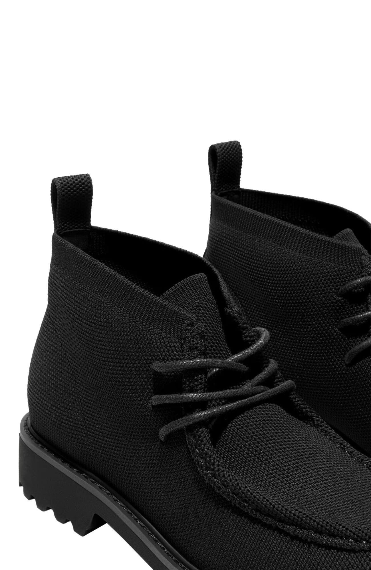 VIVAIA Round-Toe Lug Sole Ankle Boots, Alternate, color, Black