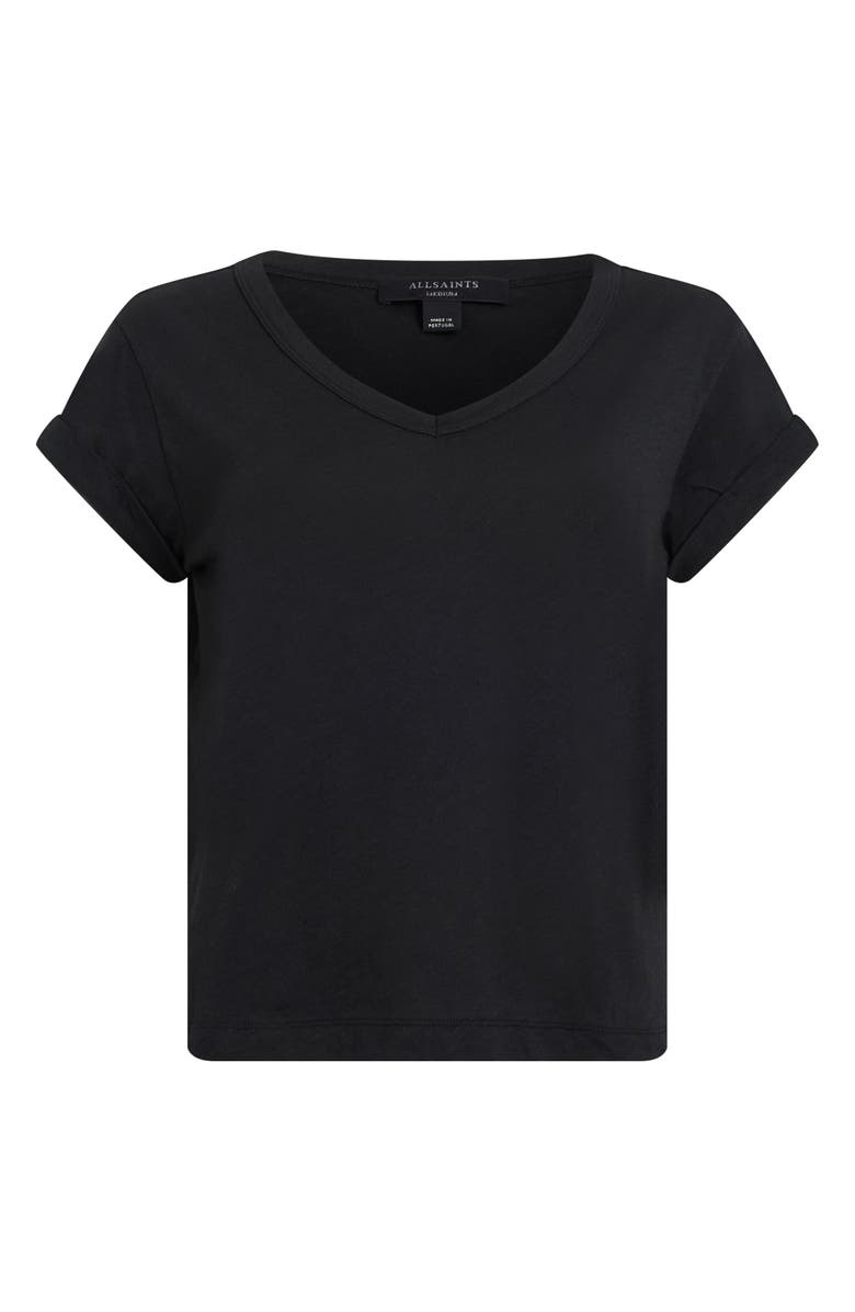 AllSaints Anna V-Neck Cotton T-Shirt, Alternate, color, 