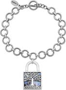 SAMUEL B. Sterling Silver Abalone Tree of Life Lock Toggle Bracelet