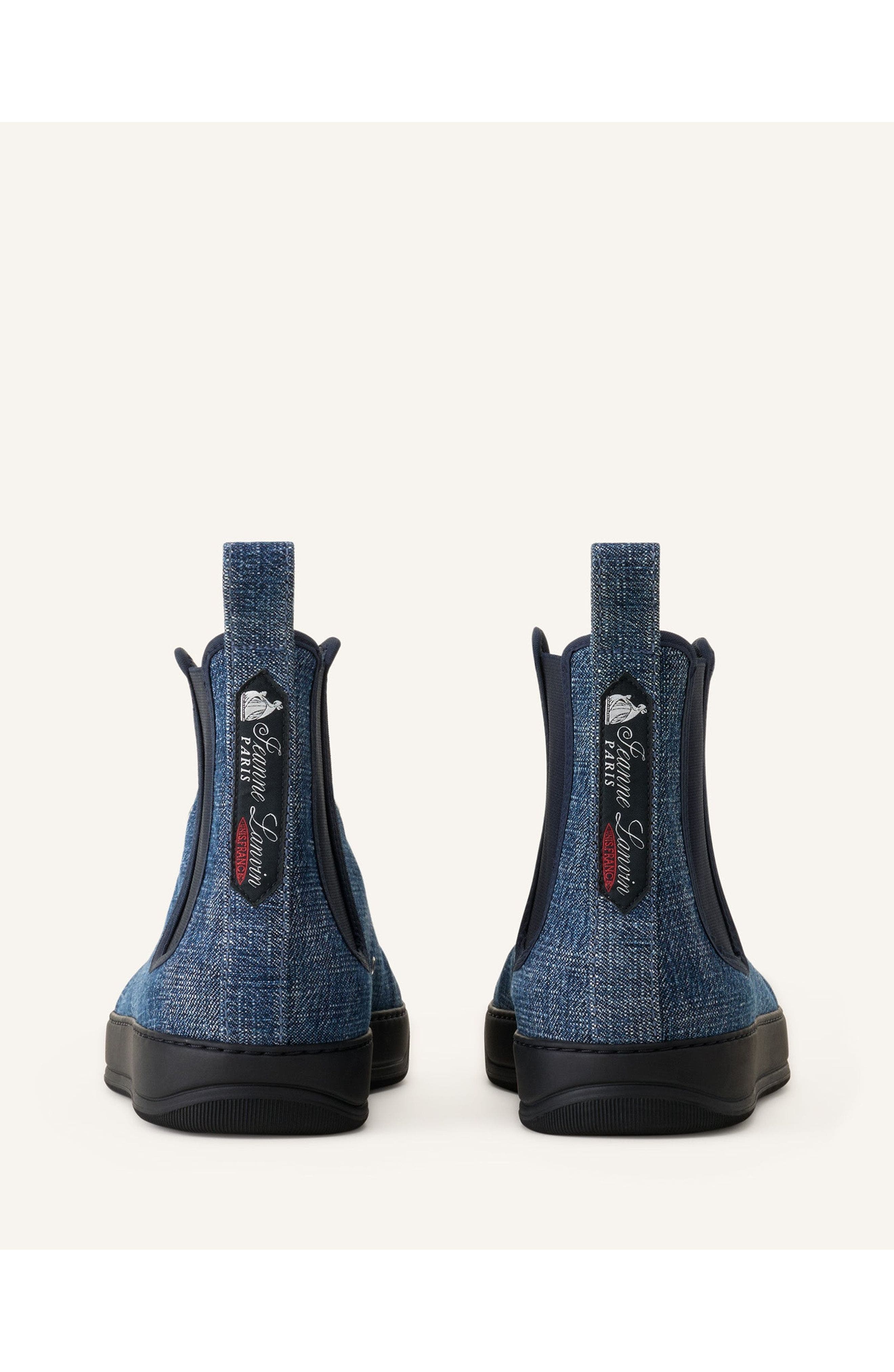 Lanvin Dbb1 High Top Denim Sneakers, Alternate, color, Blue Denim