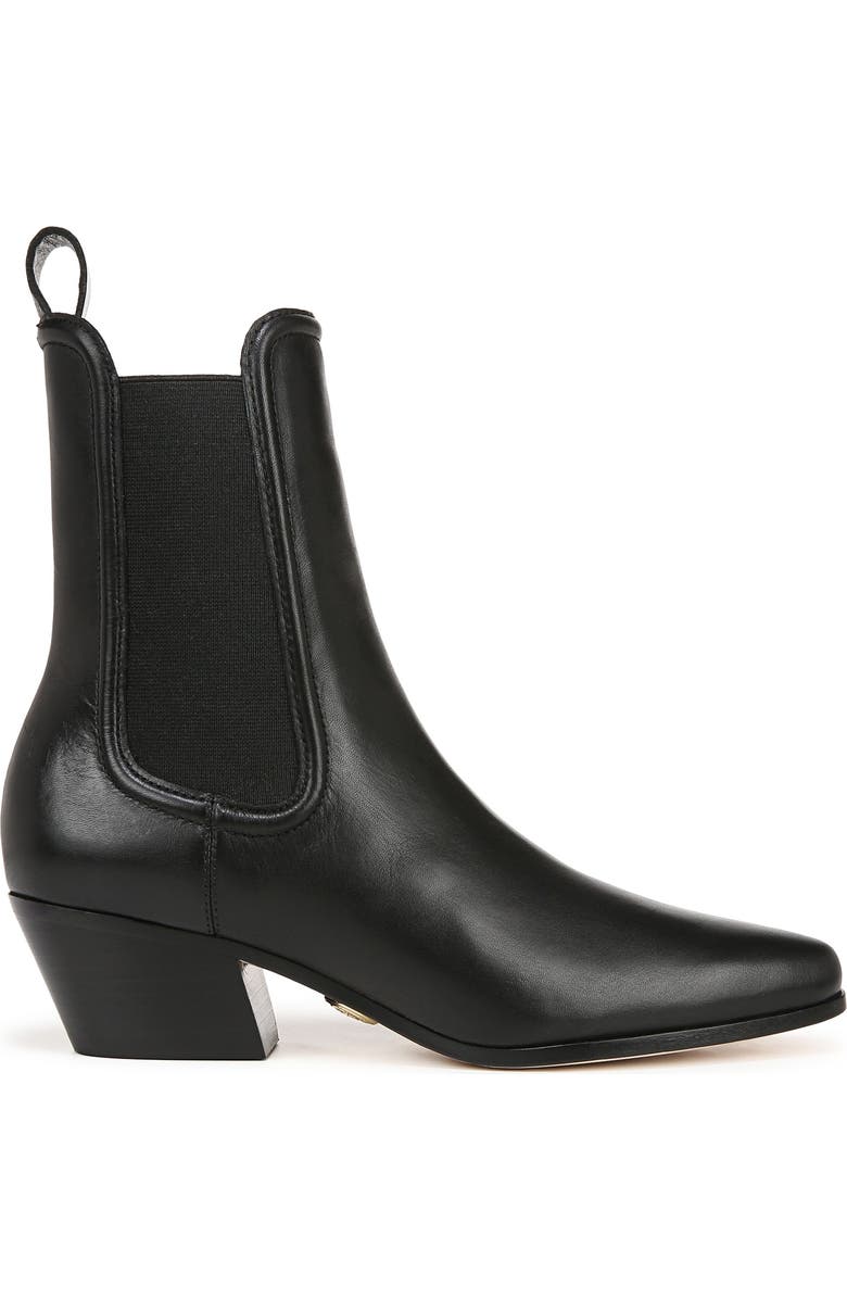 Veronica Beard Lada Chelsea Boot, Alternate, color, Black Leather