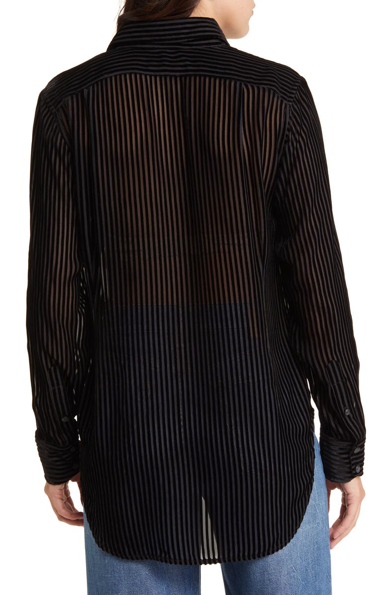 rag & bone Lila Burnout Shirt, Alternate, color,