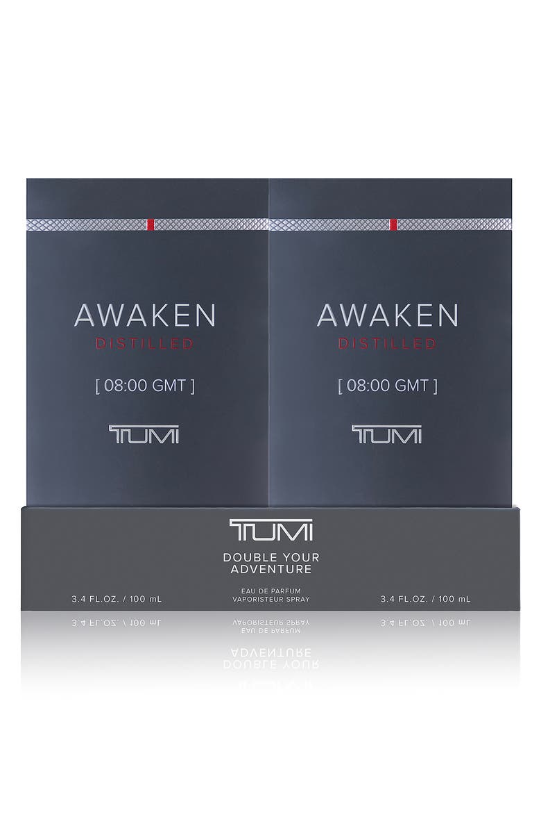 TUMI Awaken Distilled 8:00 GMT Eau de Parfum Duo $330 Value, Alternate, color, 
