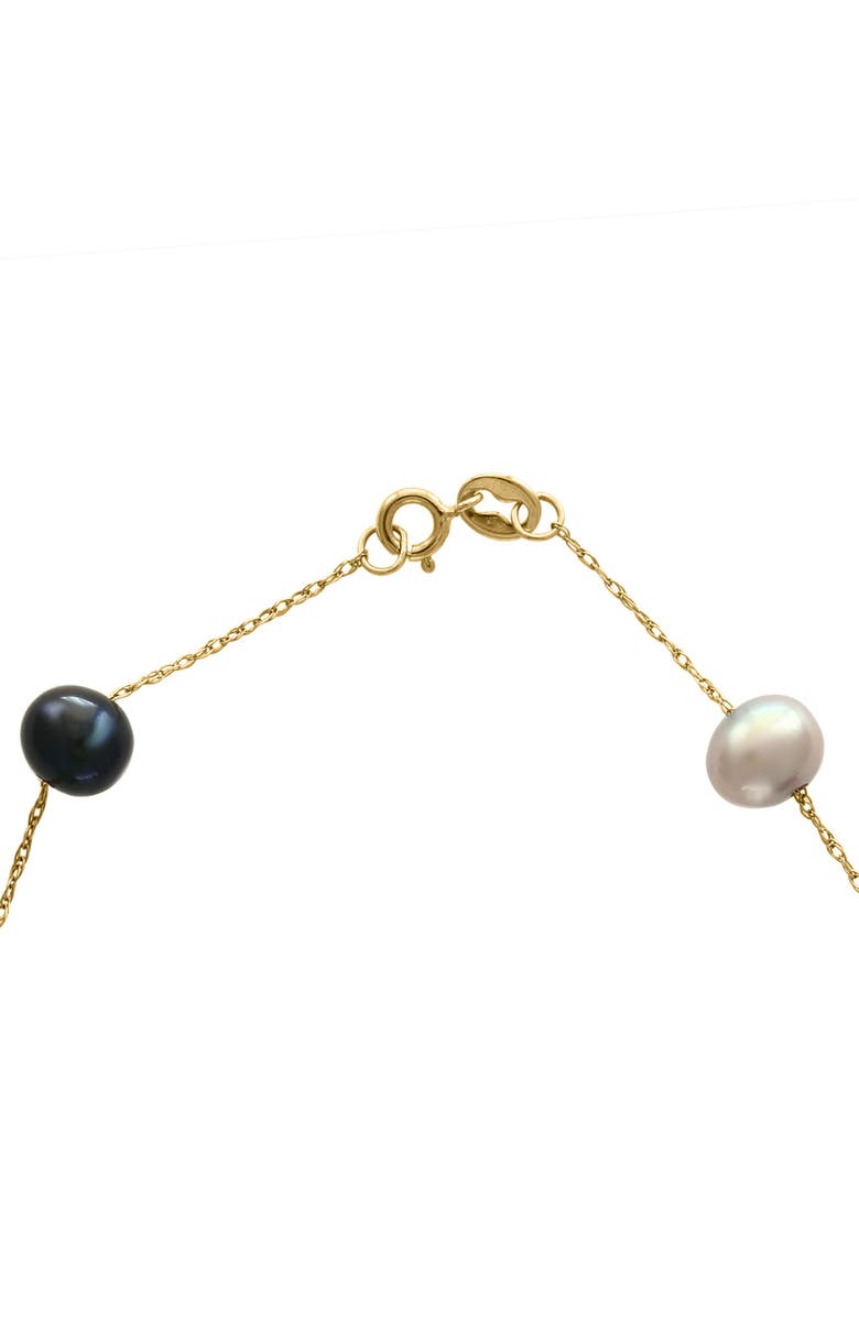 EFFY Multicolor Freshwater Pearl Station Necklace, Alternate, color, Rose Gold Multi