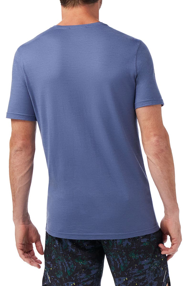 Smartwool Active Performance Wool Blend T-Shirt, Alternate, color, Nightfall Blue