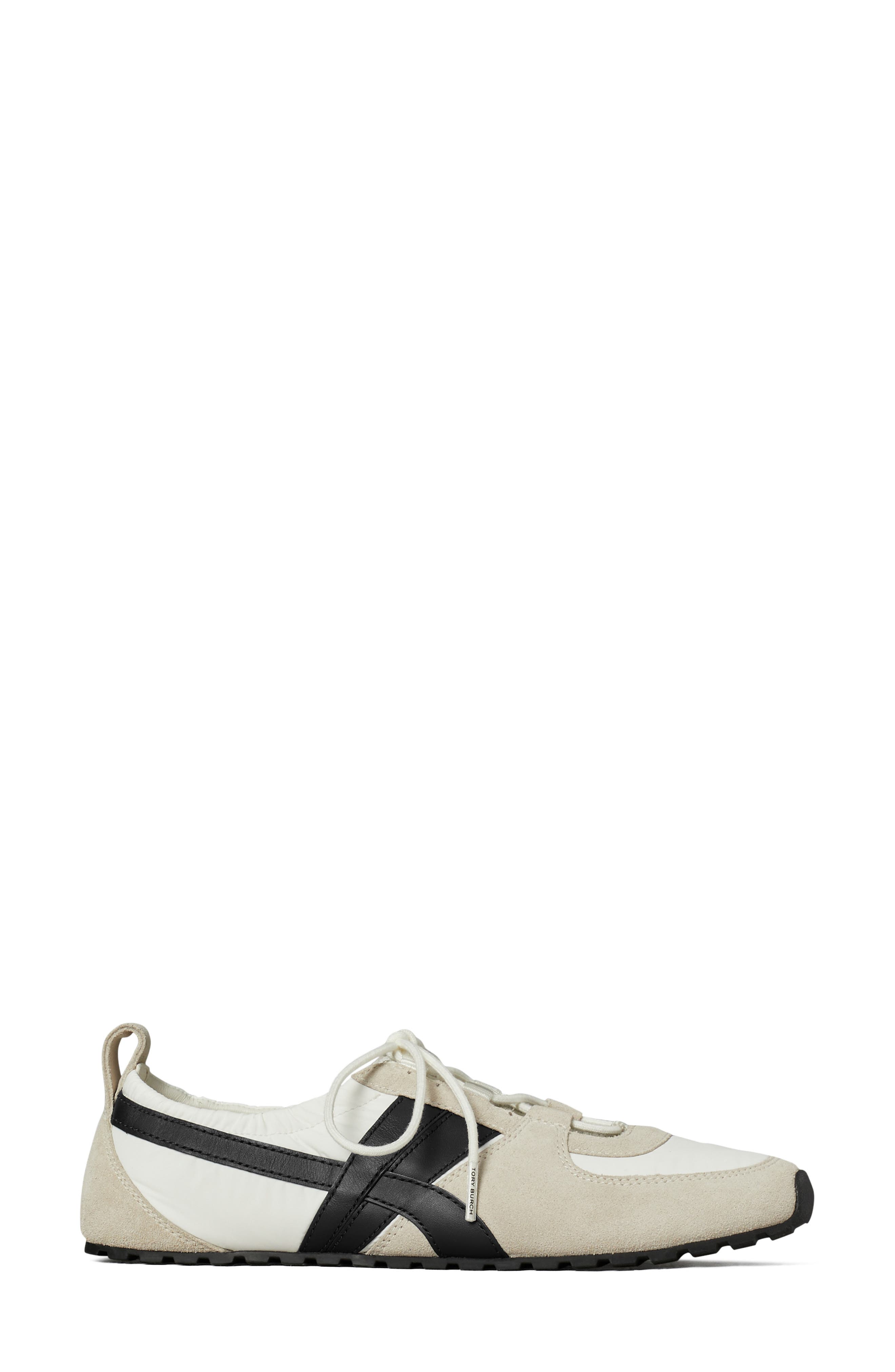 Tory Burch Hank Sneaker, Alternate, color, Cream / Perfect Black / Cream