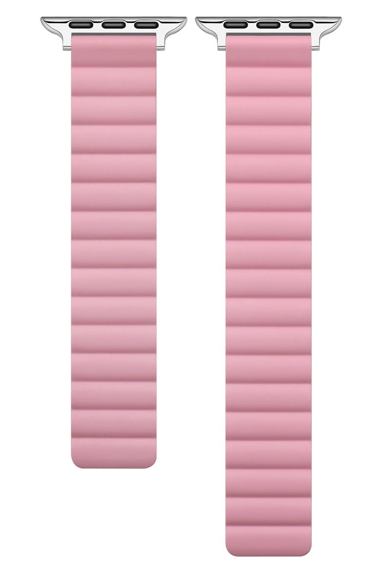 Silicone Apple Watch® Watchband, Main, color, NOSTALGIC PINK