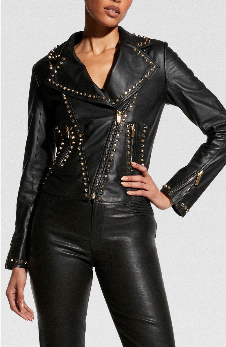 AS by DF Stevie Upcycled Leather Jacket, Main, color,