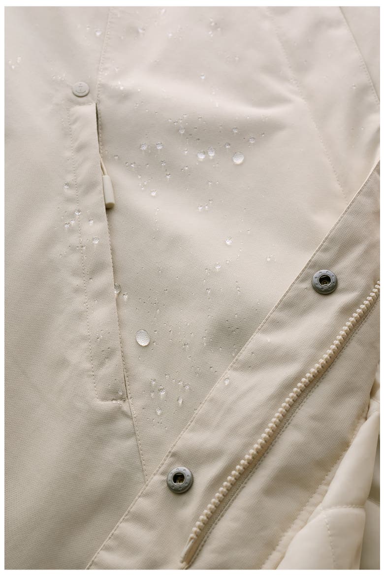 Janelle Waterproof Coat, Alternate, color, ARAN
