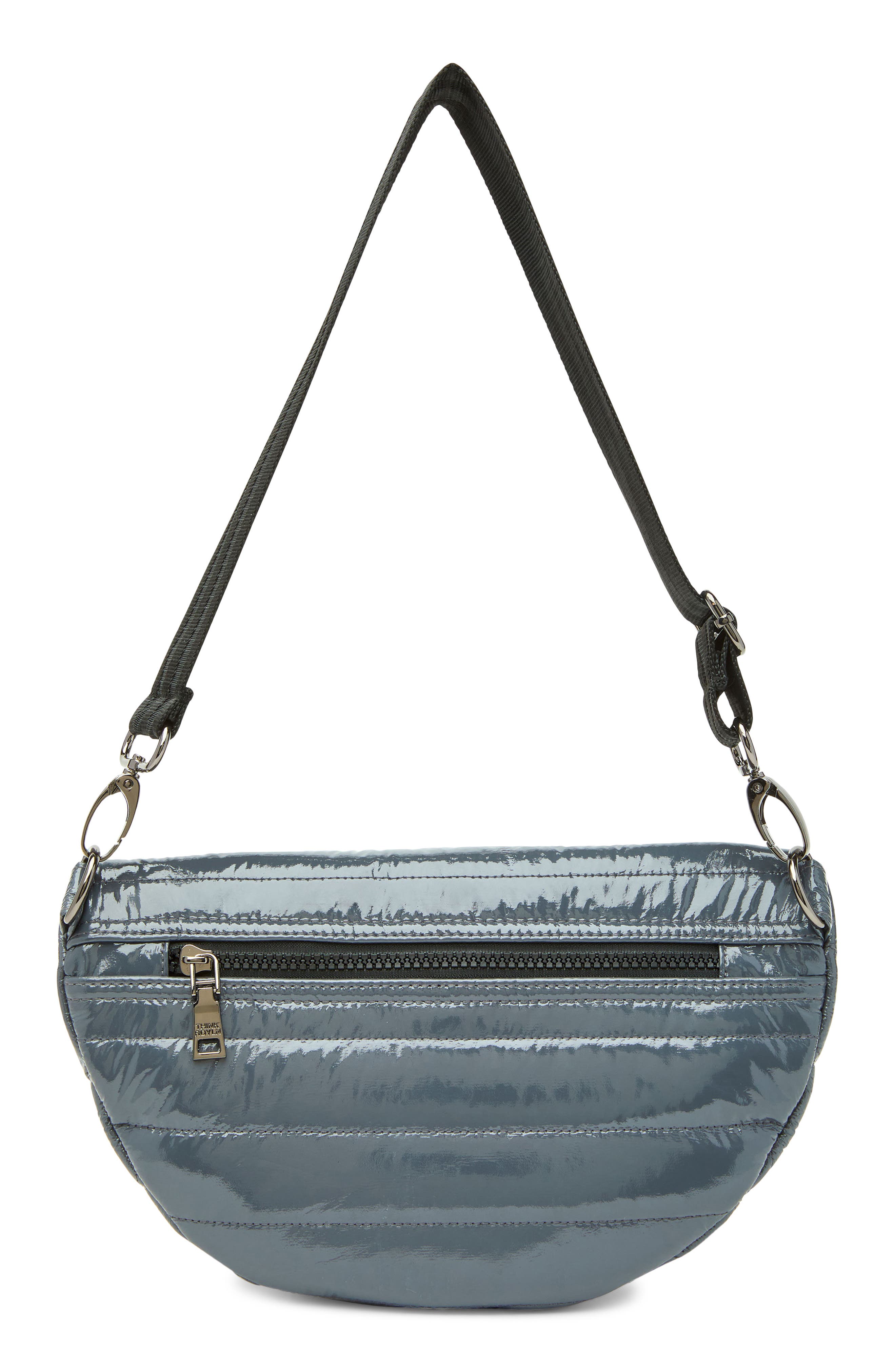 THINK ROYLN Little Runaway Shoulder Bag, Alternate, color, Carbon Patent