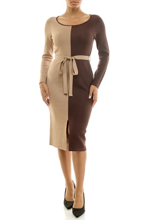 Colorblock Sweater Dress