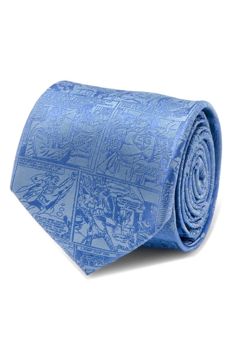 Cufflinks, Inc. Superman Comic Silk Tie, Alternate, color, Blue