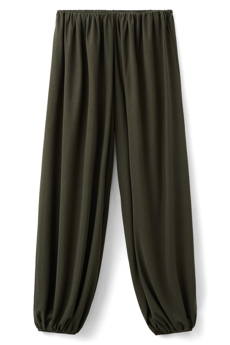 Pleated Balloon Pants, Main, color, KHAKI GREEN